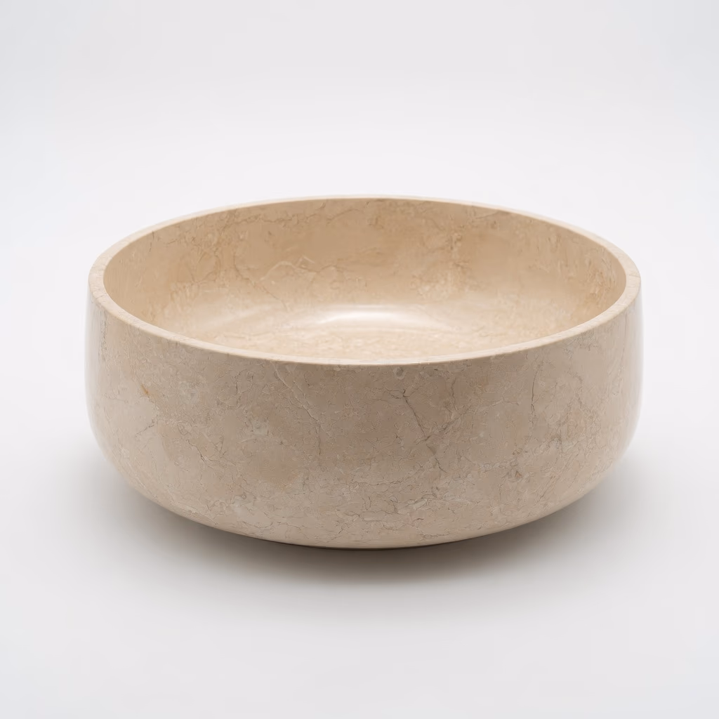 Marble Stone Sink - Handcrafted Deep Basin Honed Finish — view 2