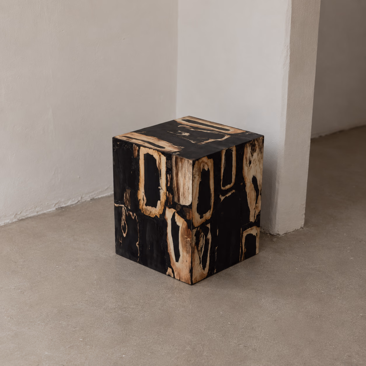 Ancient Stone Chair - Handcrafted Square Honed Finish — view 4