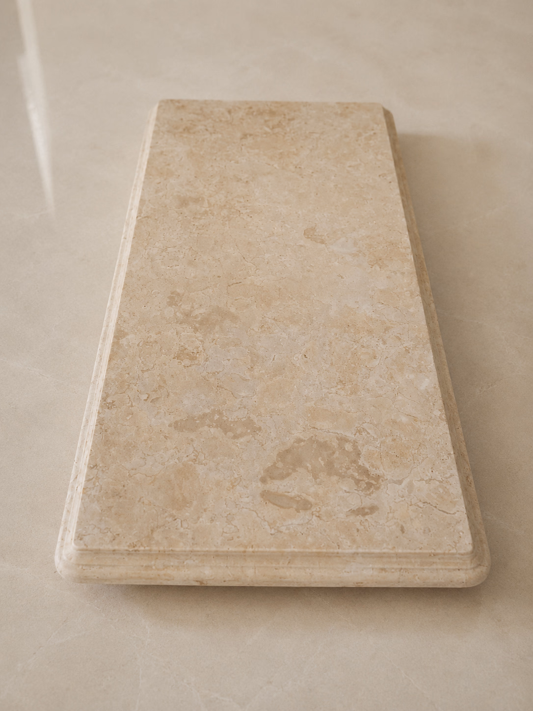 Marble Stone Top Table - Handcrafted Slab Honed Finish