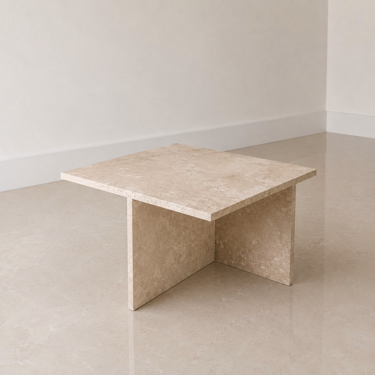 Marble Stone Coffee Table - Handcrafted Square